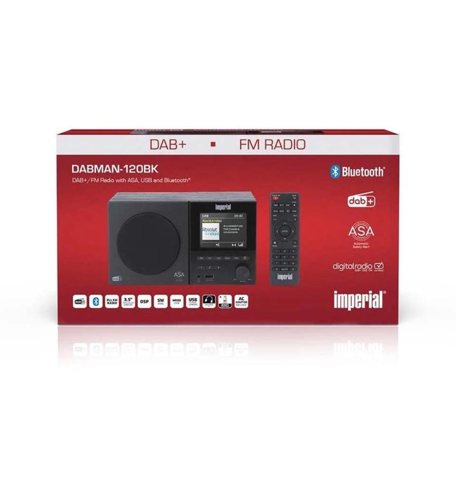 IMPERIAL - DAB+ Radio DABMAN-120BK Schwarz