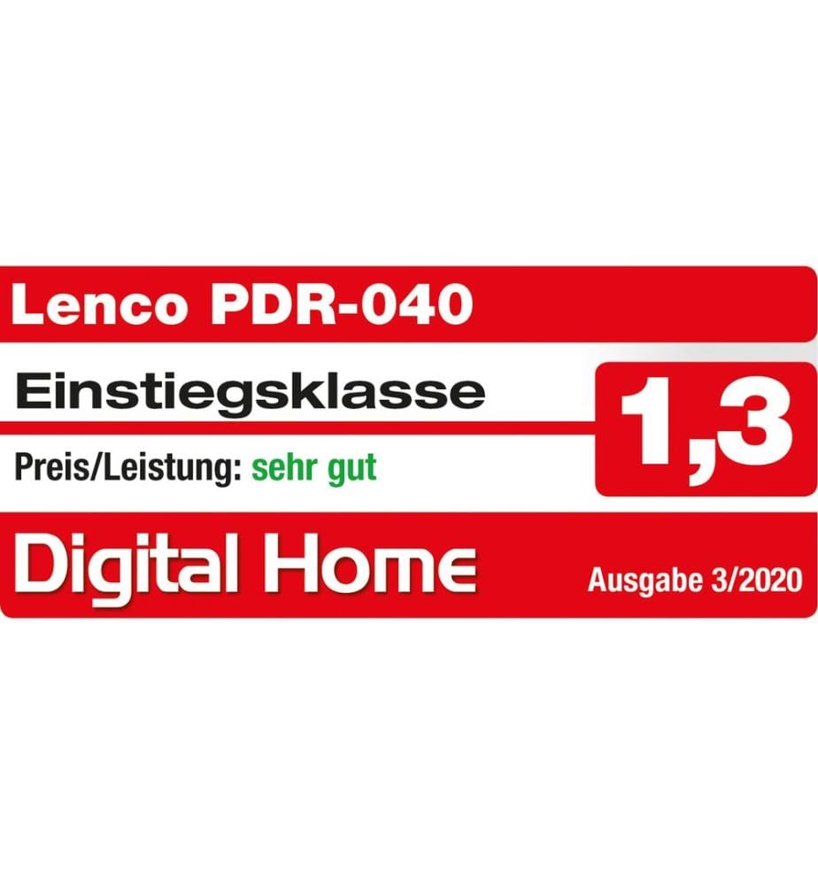 Lenco - DAB+ Radio PDR-040 Bambus/Schwarz