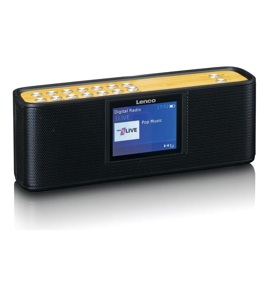 Lenco - DAB+ Radio PDR-045 Schwarz/Bambus