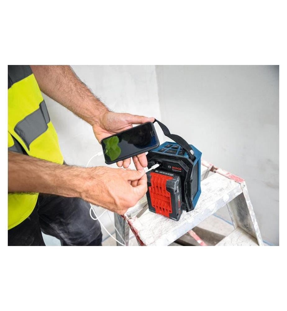 BOSCH - Professional Bluetooth Lautsprecher PRO GPB 18V-1 C Blau/Schwarz