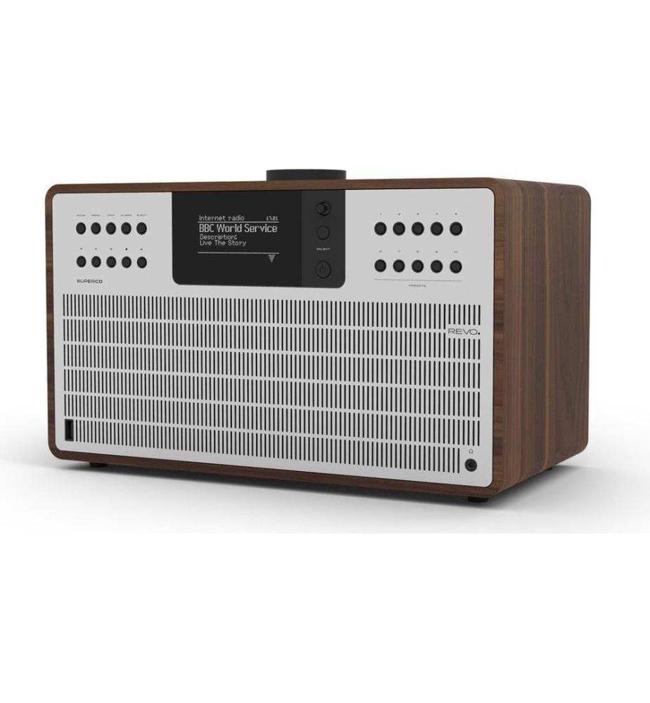 REVO - DAB+ Radio SuperCD Silber/Braun