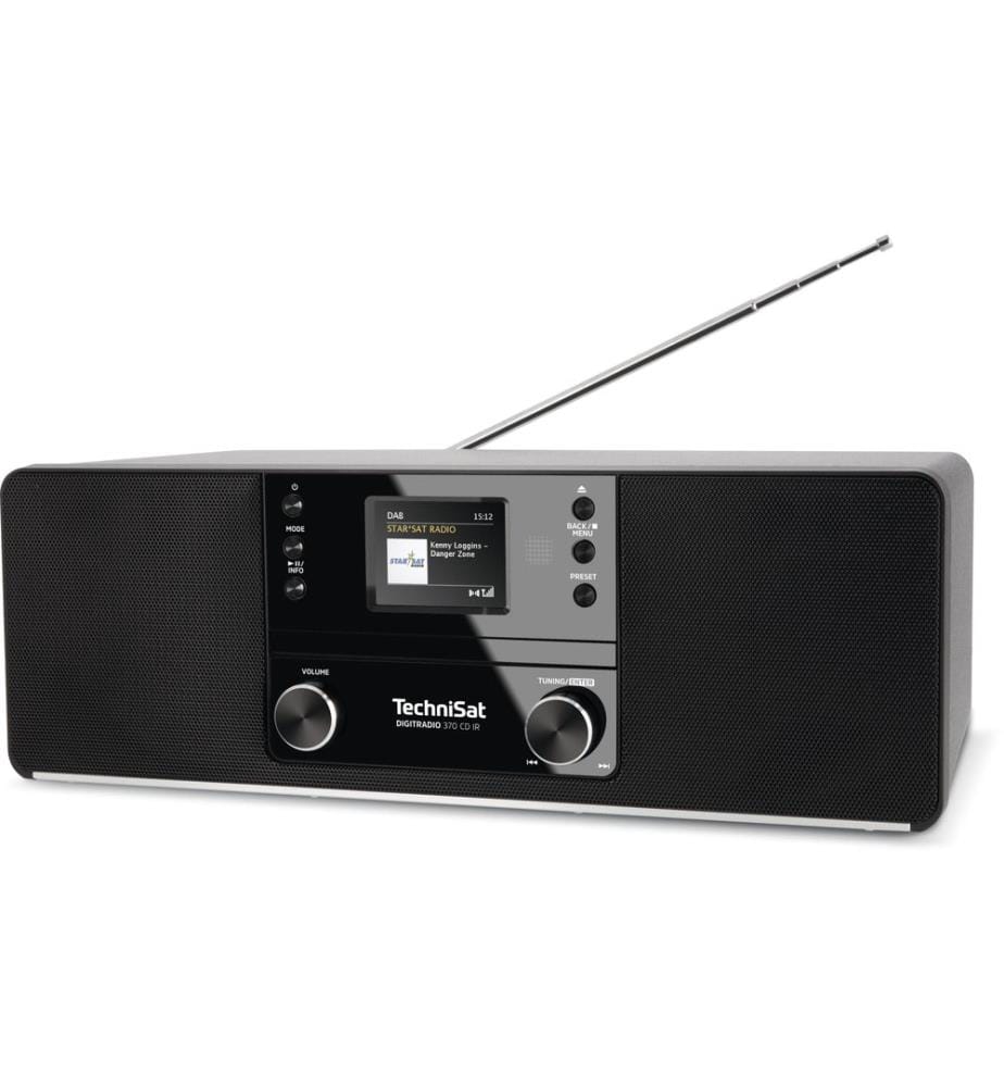 TECHNISAT - DAB+ Radio DigitRadio 370 CD IR Schwarz
