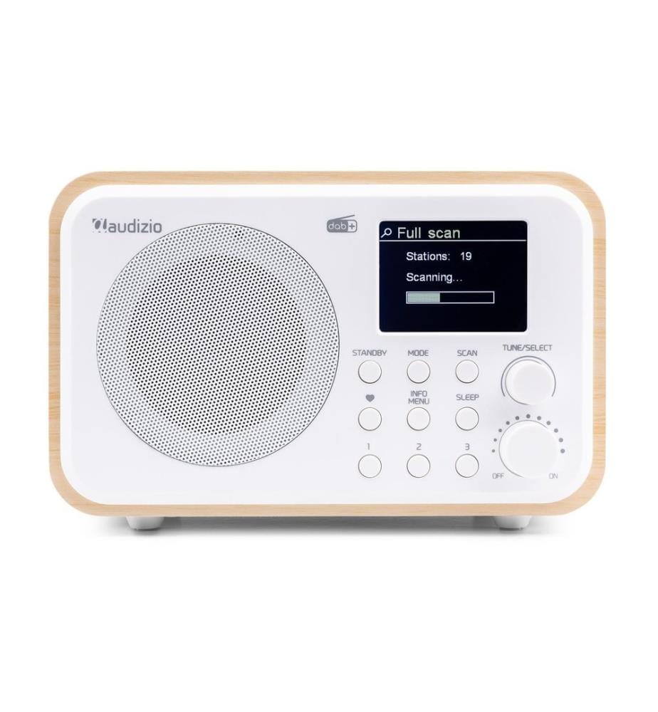 AUDIZIO - DAB+ Radio Milan Dunkelbraun/Silber