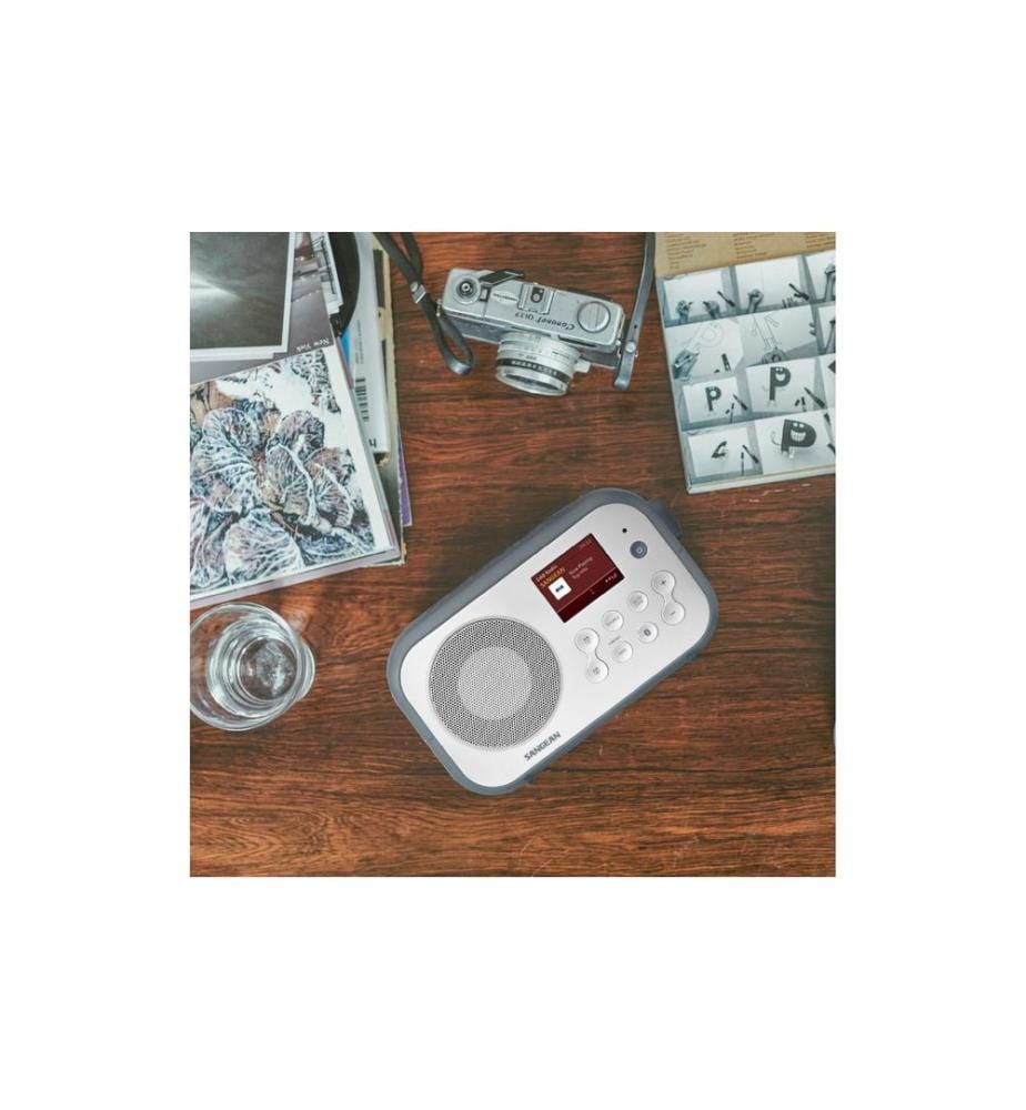 SANGEAN - Radio DPR-42BT Weiss/Hellblau
