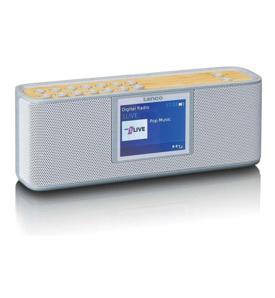 Lenco - DAB+ Radio PDR-046 Bambus/Weiss