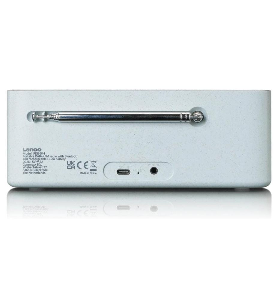 Lenco - DAB+ Radio PDR-046 Bambus/Weiss