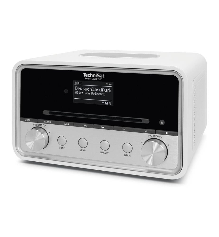 TECHNISAT - DAB+ Radio DigitRadio 586 Silber/Weiss