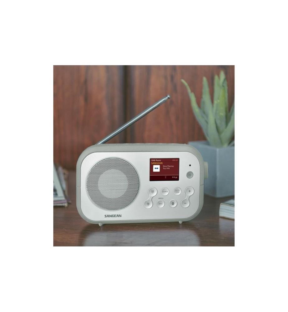 SANGEAN - Radio DPR-42BT Grau/Weiss