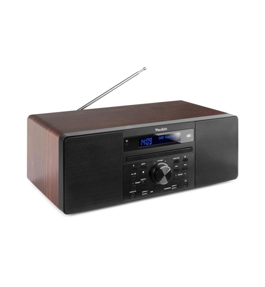 AUDIZIO - Lecteur radio/CD Prato Brun foncé