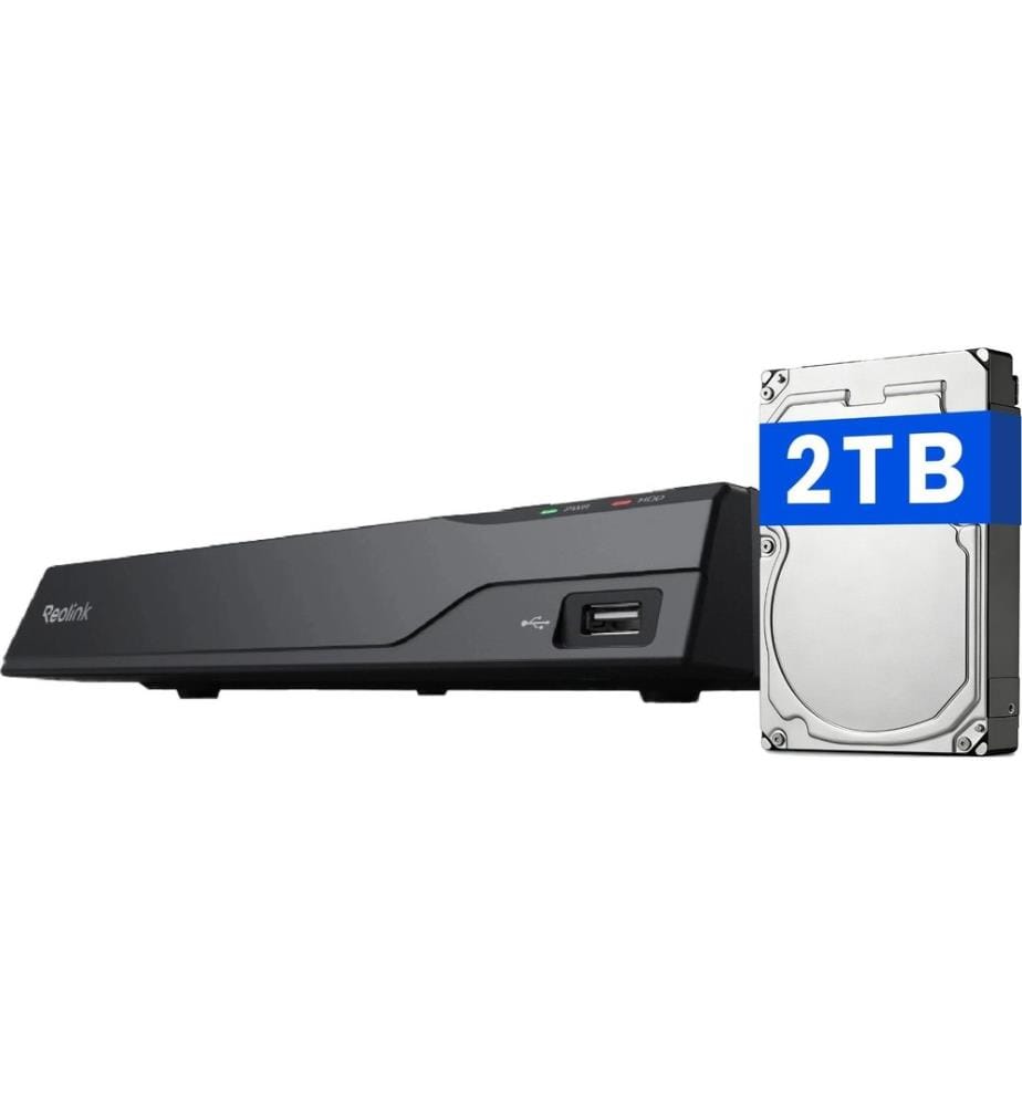 REOLINK - Netzwerkrekorder NVS8 2 TB, 8 Kanal