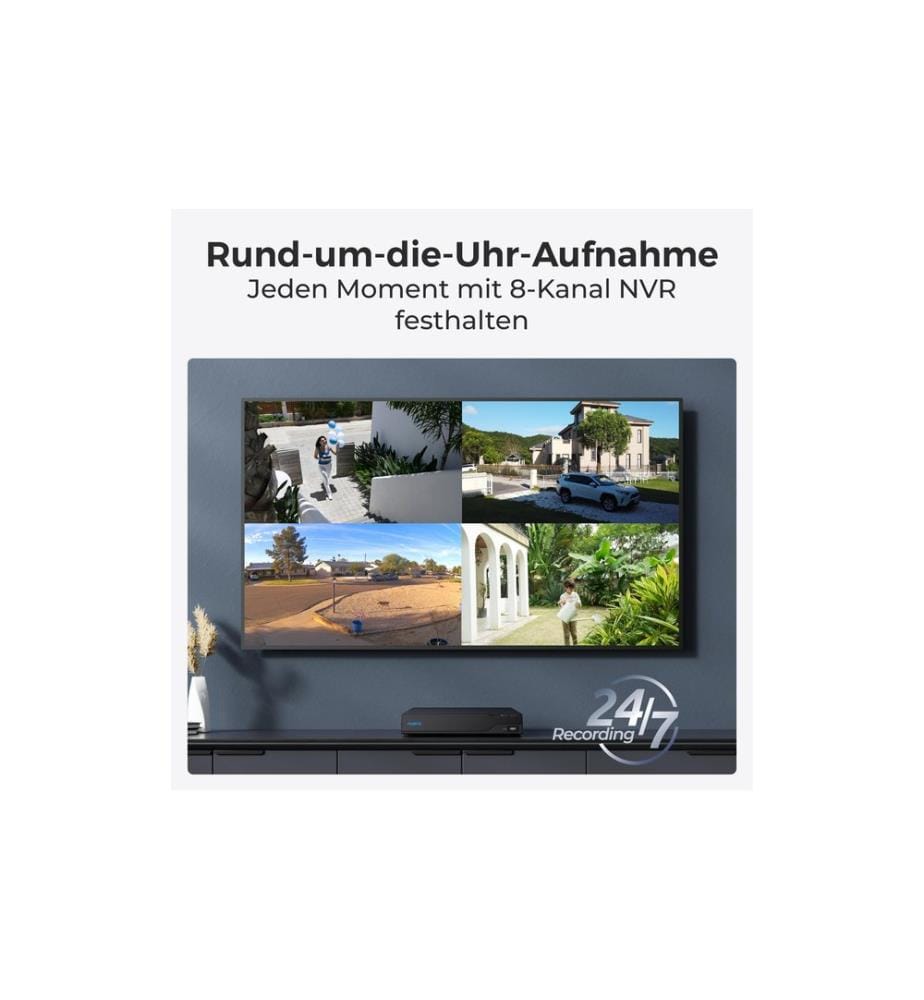 REOLINK - Netzwerkrekorder NVS8 2 TB, 8 Kanal