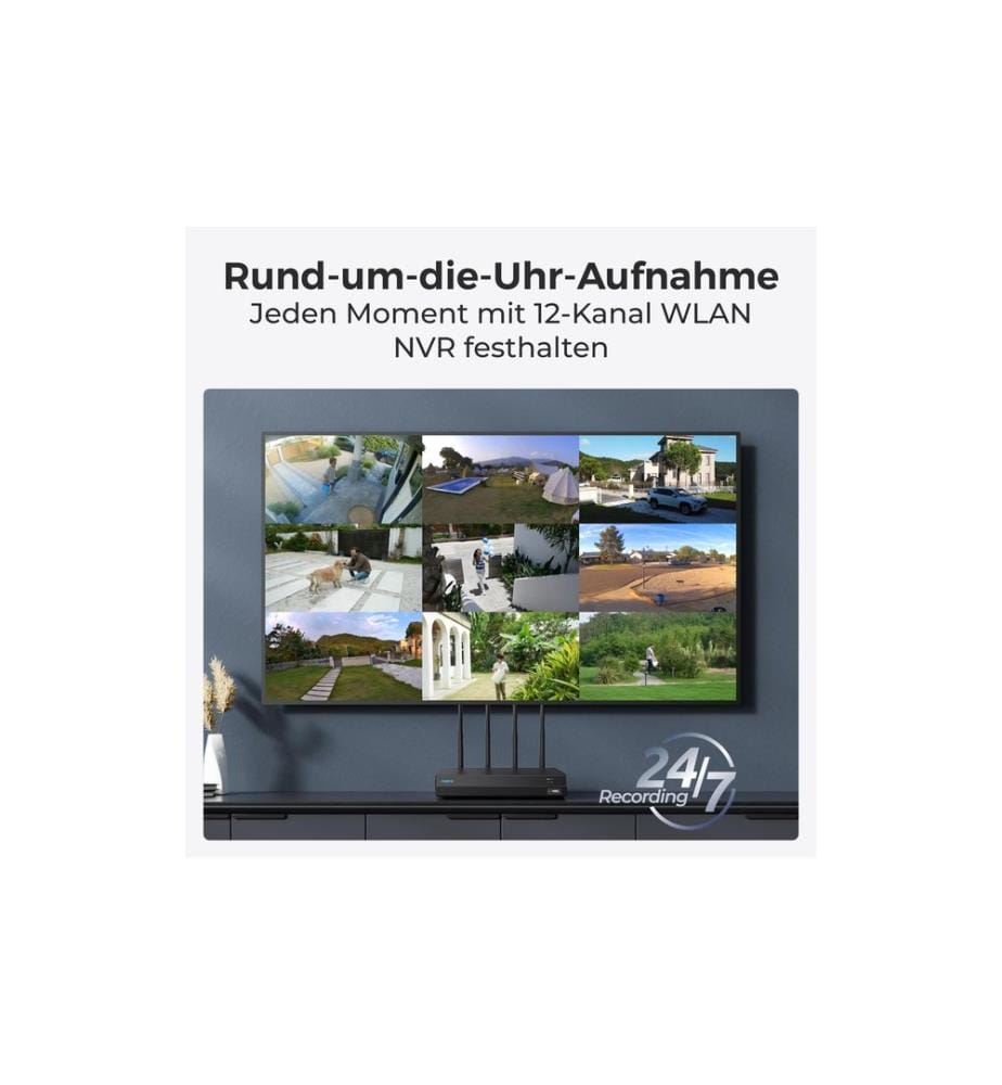 REOLINK - Netzwerkrekorder RLN12W 2 TB, 12 Kanal