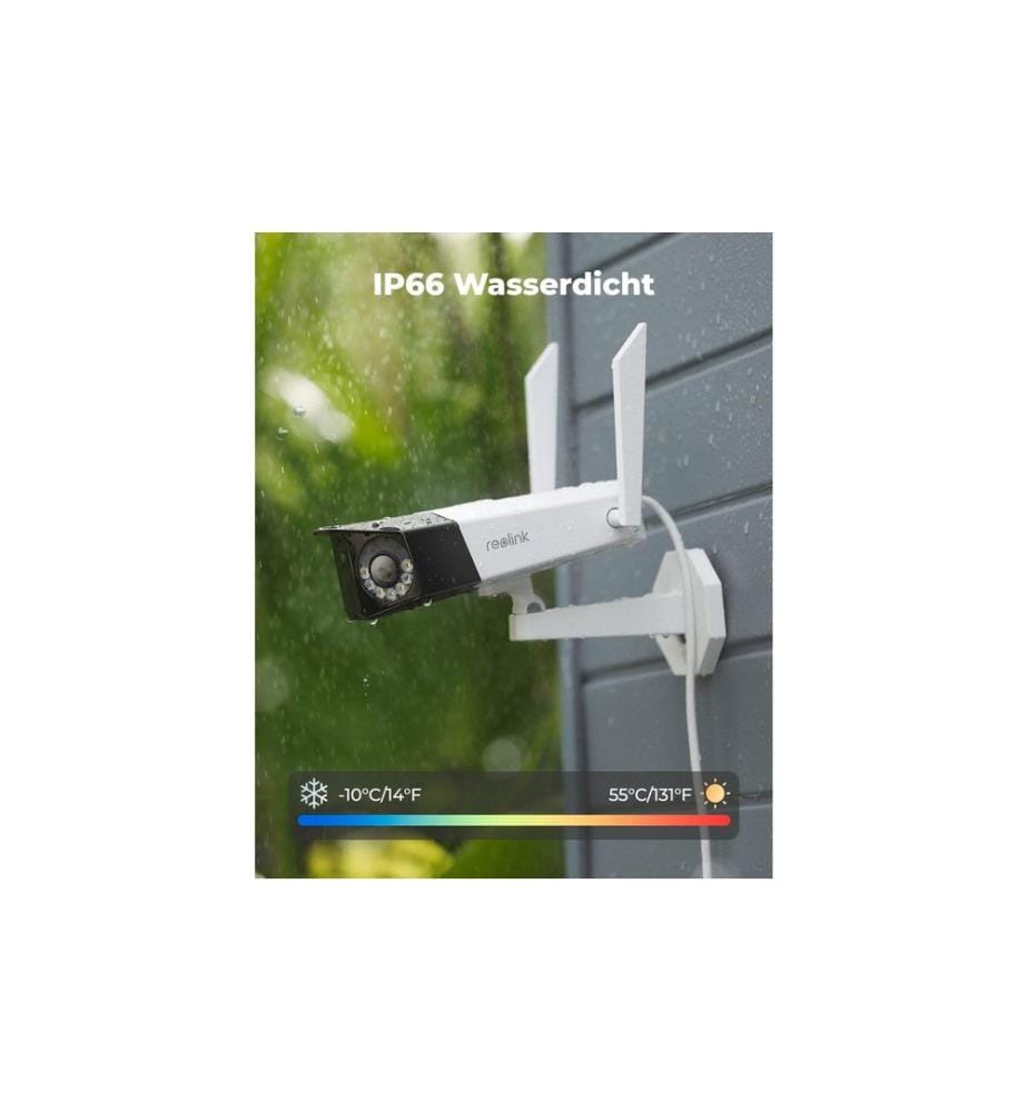 REOLINK - Caméra réseau Duo W730 Caméra Wifi 180° 4K + 64 Go SD