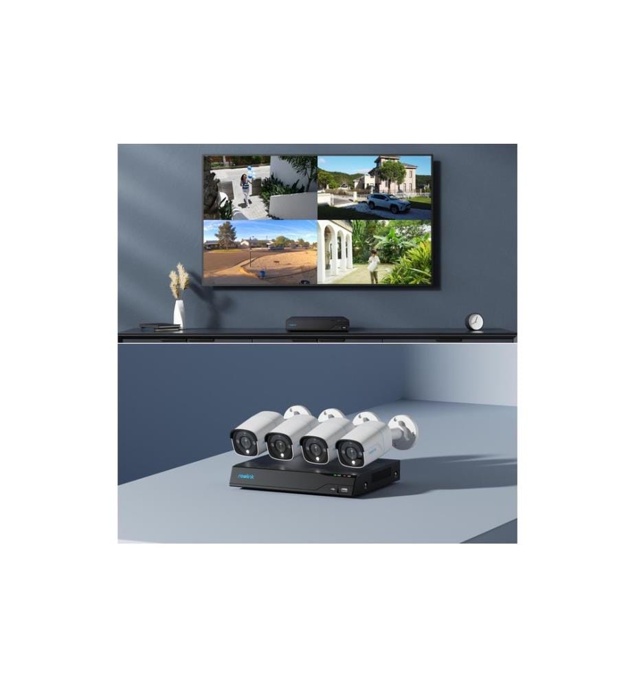 REOLINK - Kits de surveillance NVS8-8 MB4 Bullet, y compris disque dur de 2TB