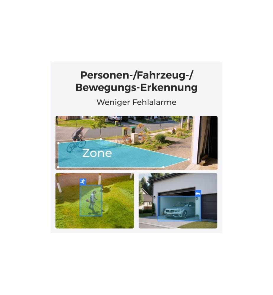 REOLINK - Caméra réseau Argus B330 Blanc, panneau solaire incl.