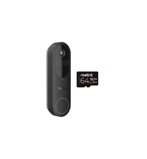 REOLINK - IP Türstation D340B 2K+ Battery Doorbell Chime + 64 GB SD