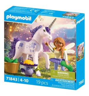 Lavendel-Einhorn als Glücksbringer und Fee