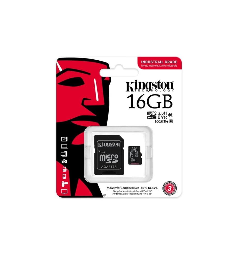 KINGSTON - Carte microSDHC Industrial UHS-I 16 GB