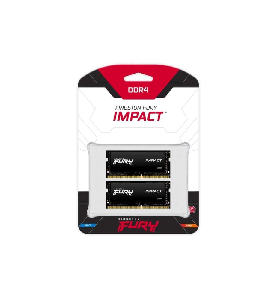 KINGSTON - SO-DDR4-RAM FURY Impact 3200 MHz 2x 32 GB