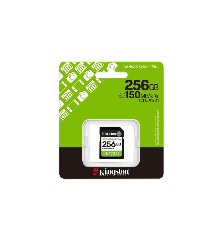 KINGSTON - SDHC-Karte Canvas Select Plus Gen3 256 GB