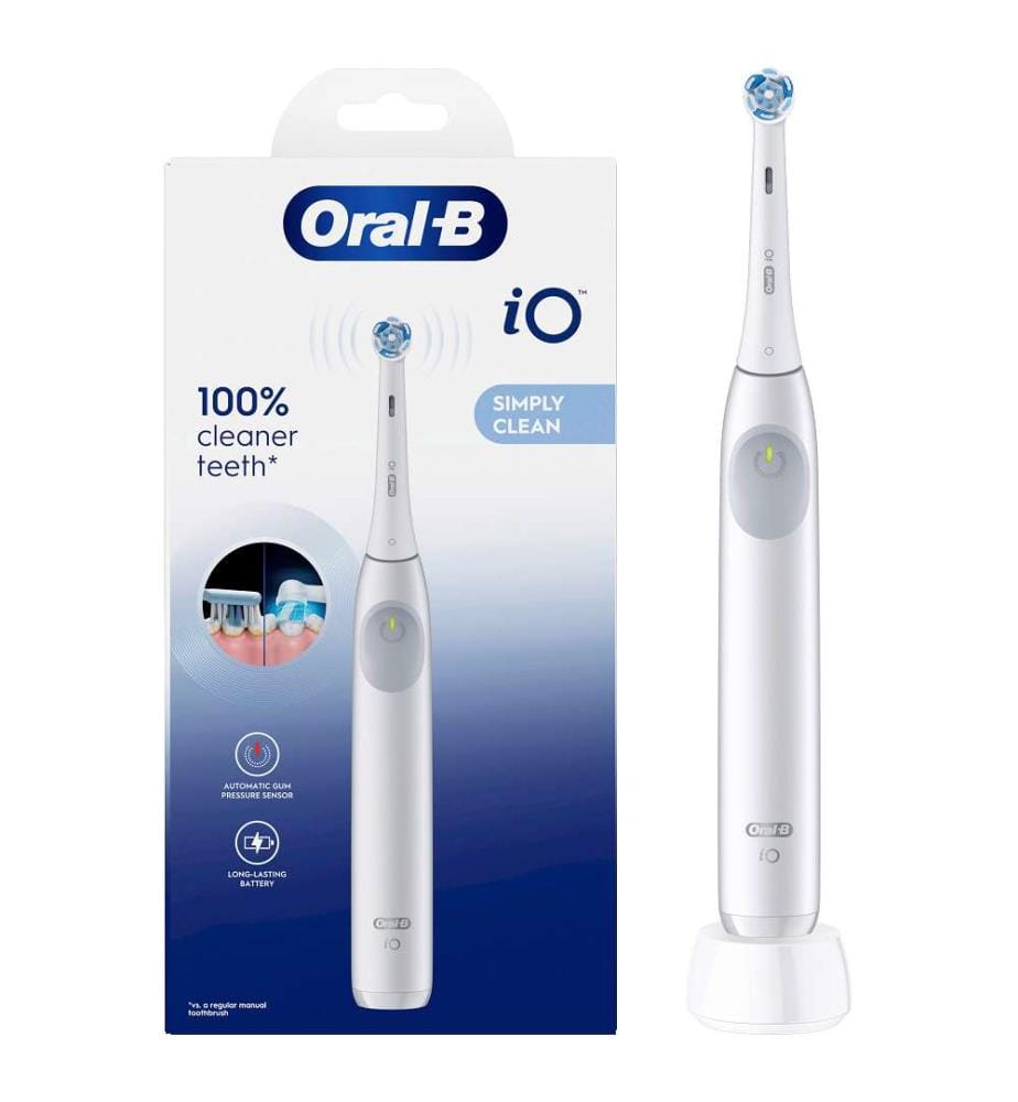 iO Easy Clean Simple electric toothbrush - White