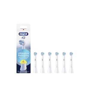 6er-Pack iO Ultimate Clean Zahnbürstenköpfe – Weiss
