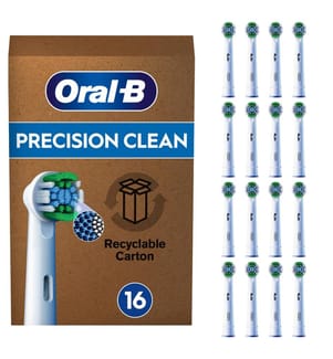 Lot de 16 Têtes de Brosse à Dents Precision Clean - White