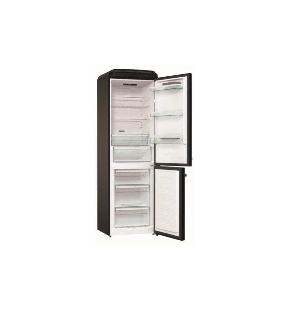 Gorenje - Kühl-Gefrierkombination ONRK 619 DBK-CH Schwarz, Rechts
