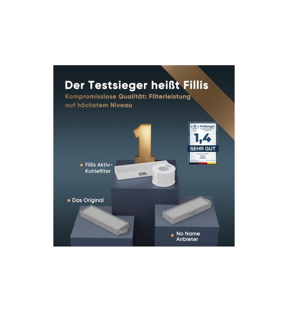Fillis - Filtre à charbon actif pour Bora Pure Puru & X Pure Puxu, 2 pièces