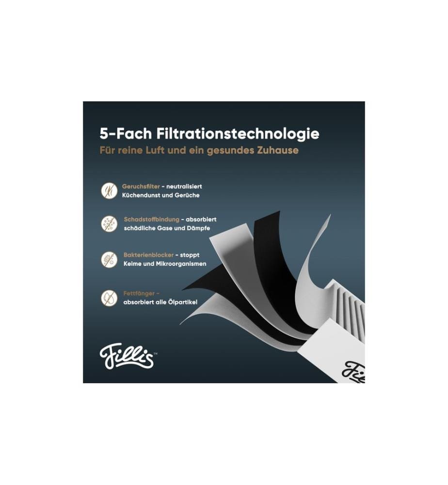 Fillis - Filtre à charbon actif pour Bora Pure Puru & X Pure Puxu, 2 pièces