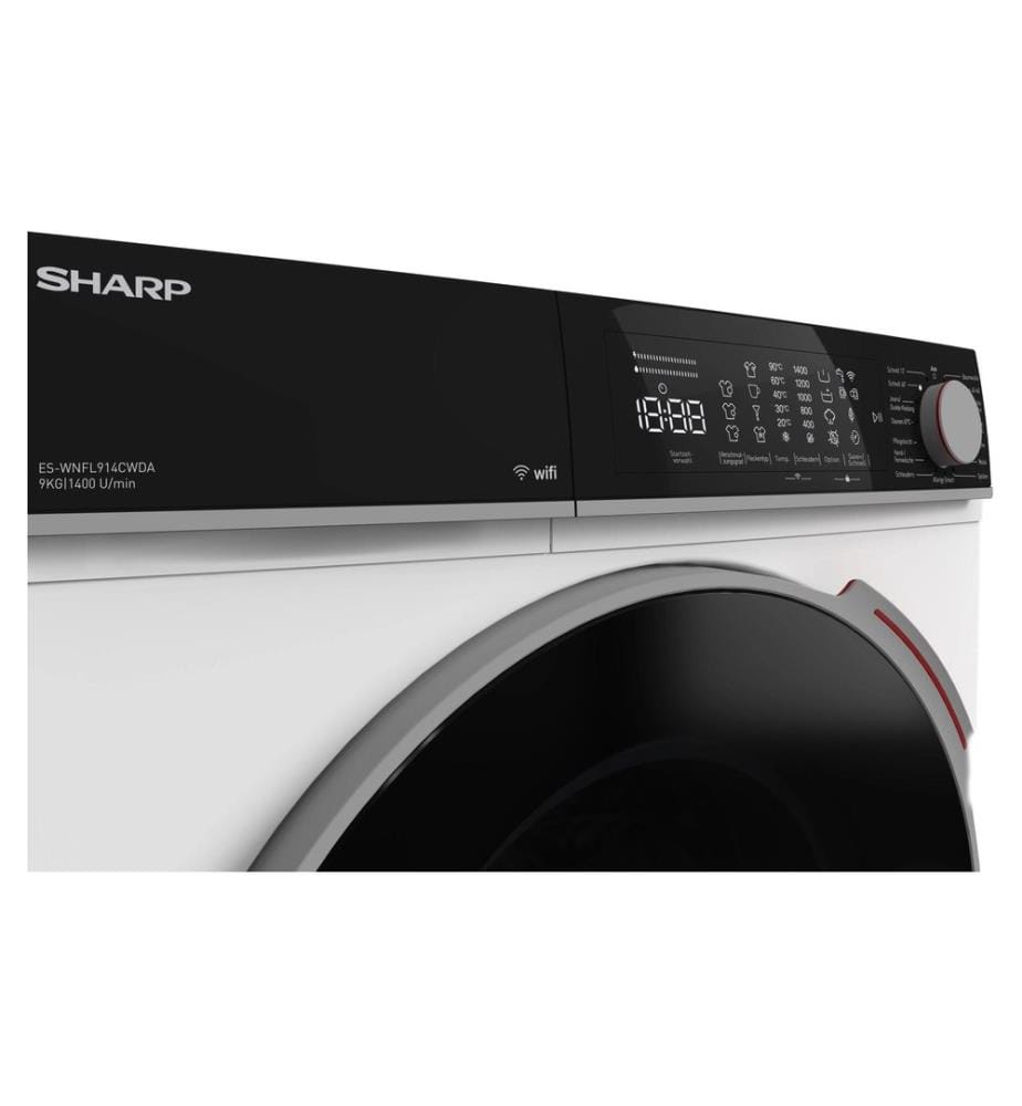 SHARP - Machine à laver ES-WNFL914CWDA Gauche