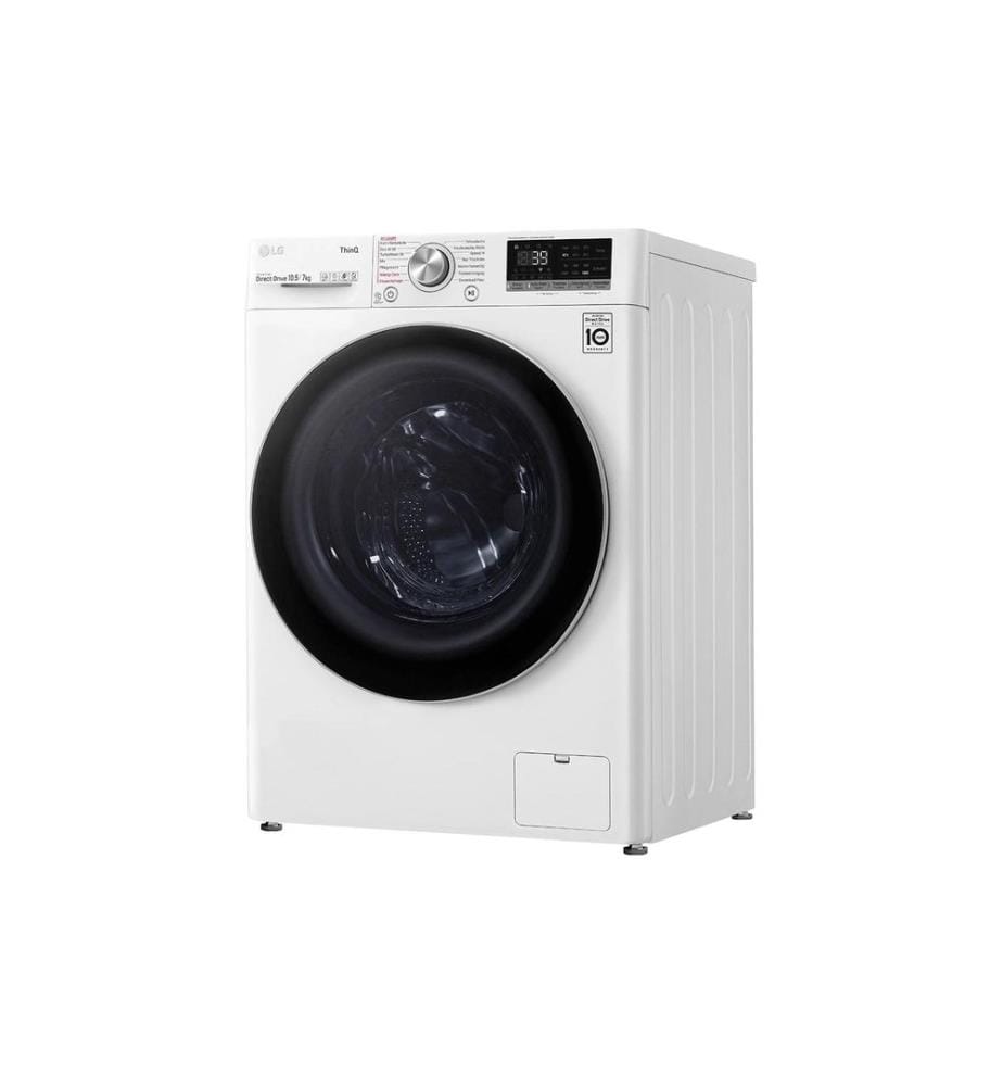 LG - Lave-linge séchant V7WD107H2E 10.5 kg / 7 kg