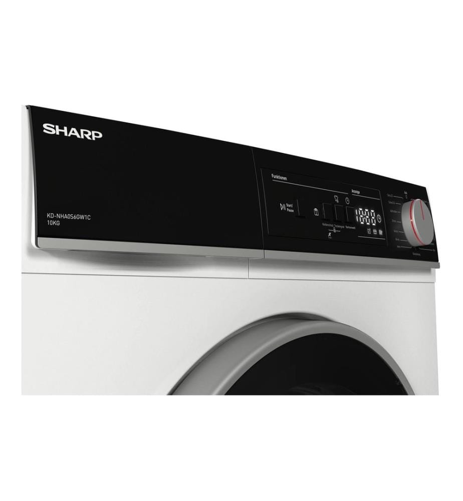 SHARP - Sèche-linge KD-NHA0S6GW1C 10 kg Blanc Droite