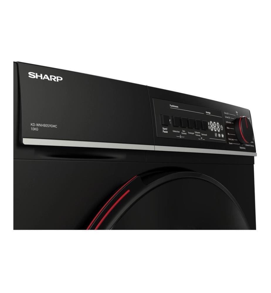 SHARP - Sèche-linge KD-WNHB0S9GMC 10 kg Noir Droite