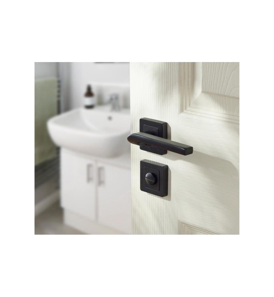 YALE - Poignée de porte Siena pour porte de salle de bain Noir