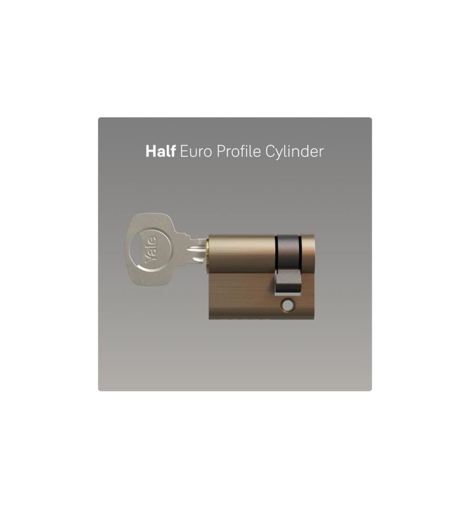 YALE - Demi-cylindre 500 plus, 10/30, nickel sat. Standard Security