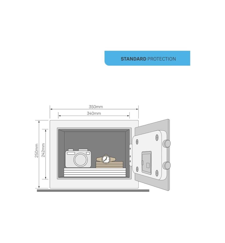 YALE - Möbeltresor Value Safe M, 16.3 l, Schwarz