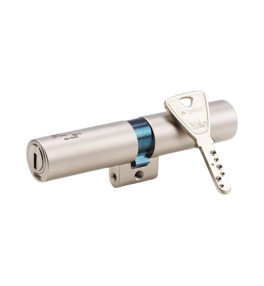 YALE - Cylindre double CH, fonction Prio, 52.5/47.5 Profil rond de 22 mm