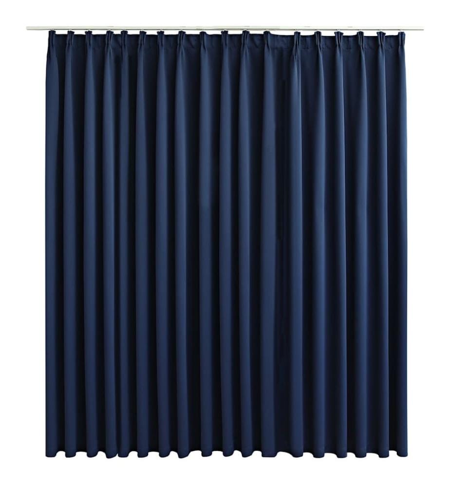 Verdunkelungsvorhang mit Haken Blau 290 x 245 cm