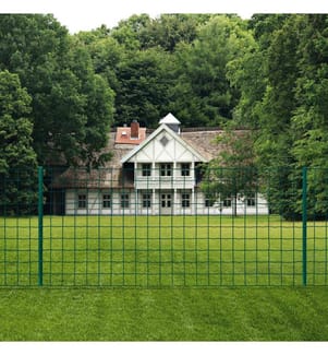 Metallzaun Stahl 20 x 0,8 m Grün