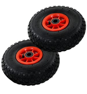 Sackkarrenräder 2 Stk. Gummi 3,00-4 (245x82)