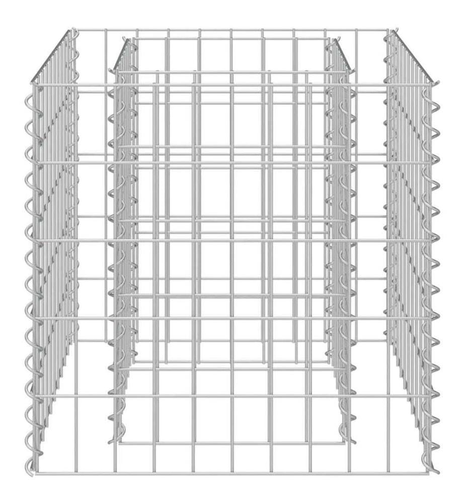 Lit surélevé à gabion Acier galvanisé 50x50x50 cm