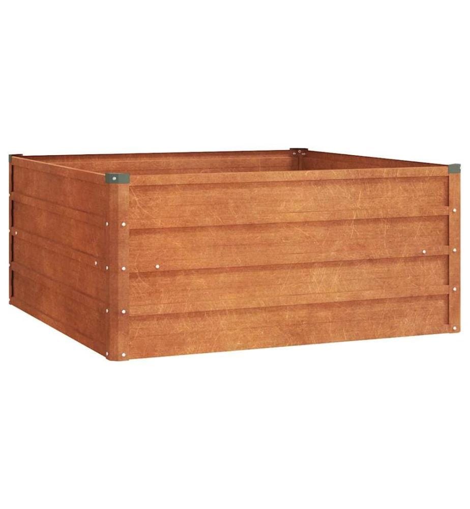 Hochbeet Rostig 100x100x45 cm Cortenstahl