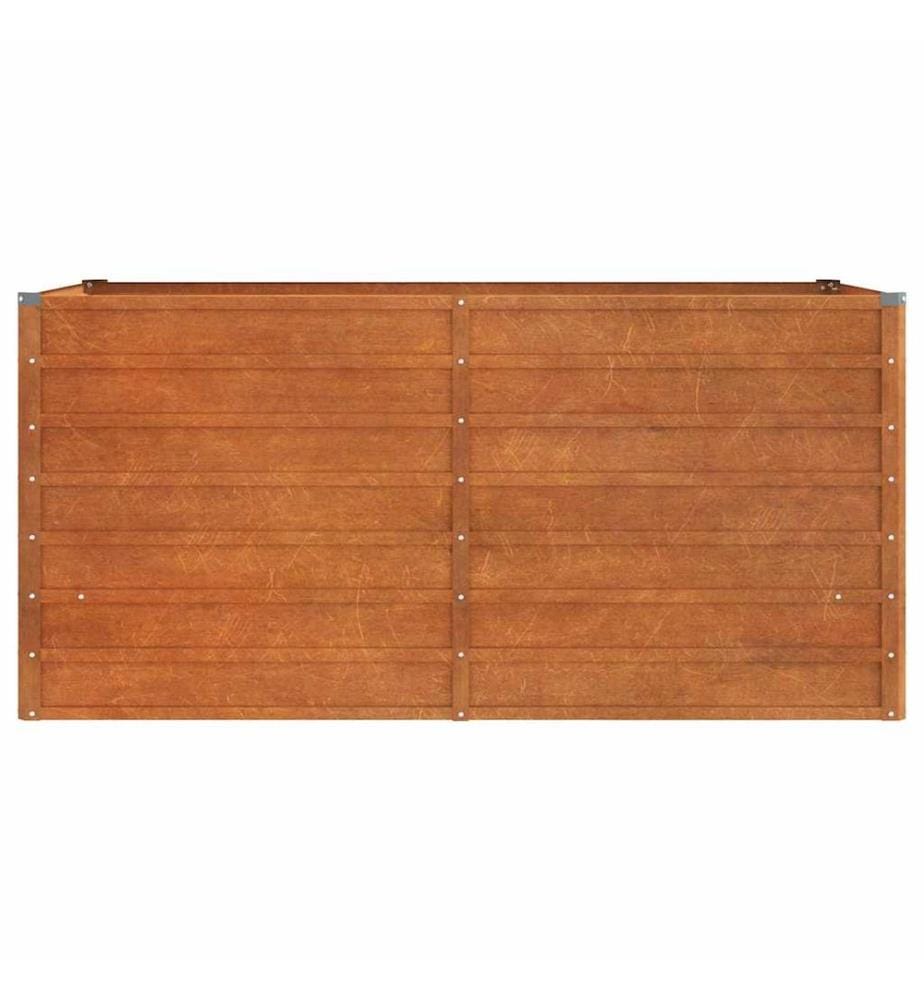Hochbeet Rostig 160x80x77 cm Cortenstahl