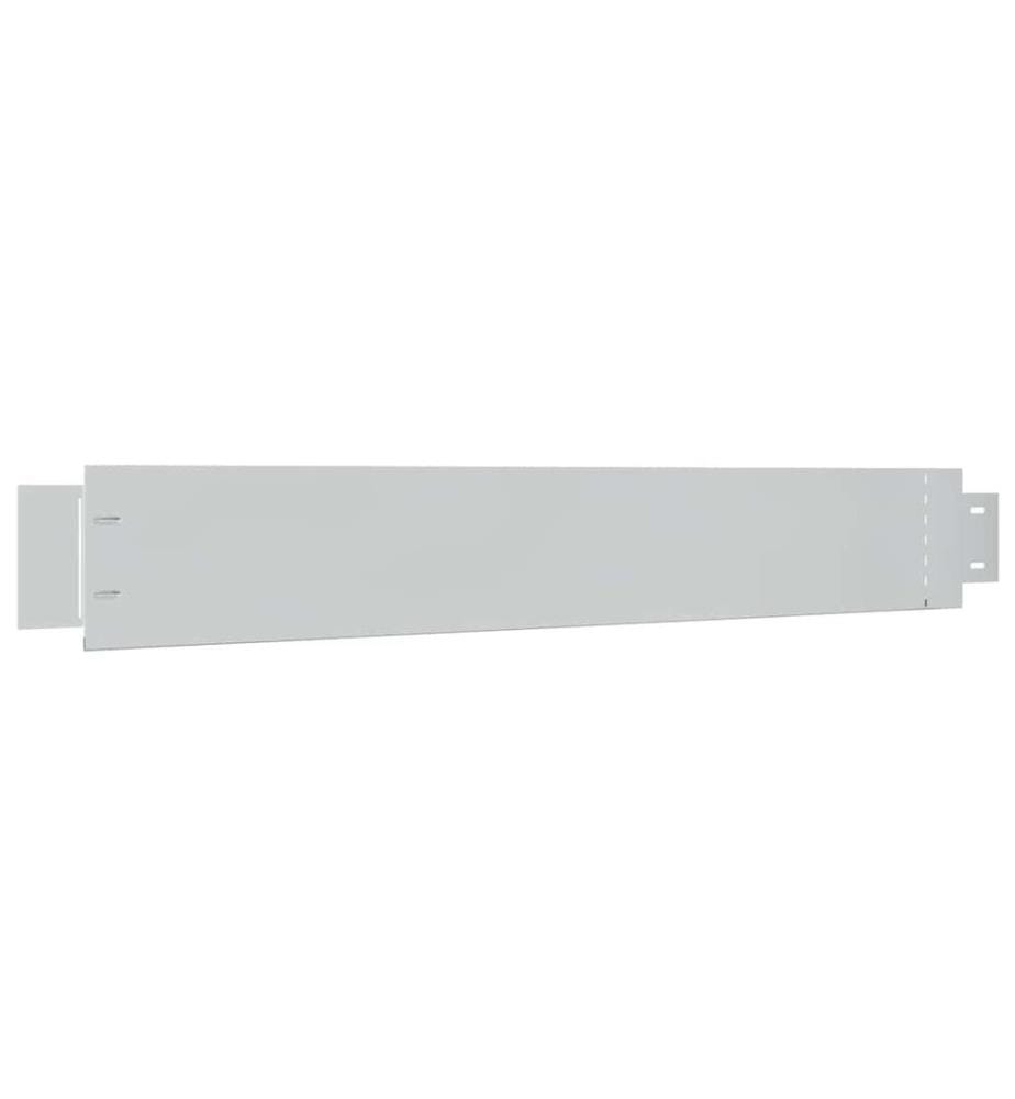 Clôture de pelouse flexible 20 pcs Acier galvanisé 100x14 cm