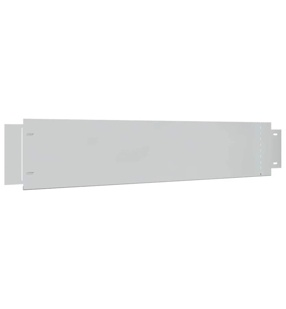 Clôture de pelouse 10 pcs Acier galvanisé 100x20 cm
