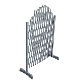 Rankgitter Massivholz Tanne 1,8x1 m Grau