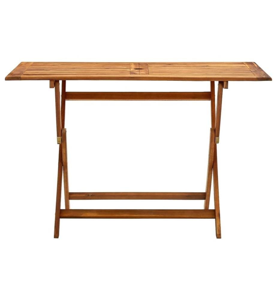 Klappbarer Gartentisch 120x70x75 cm Massivholz Akazie