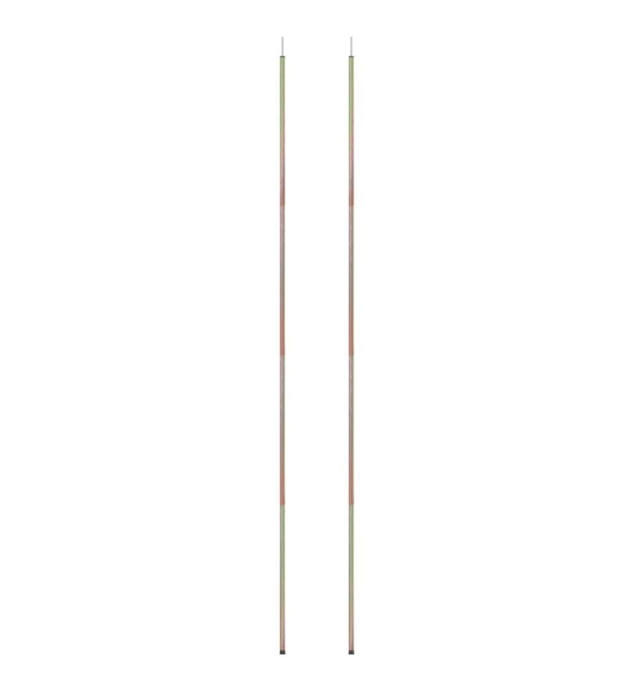 Mâts de parasol 2 pcs 200 cm Acier galvanisé