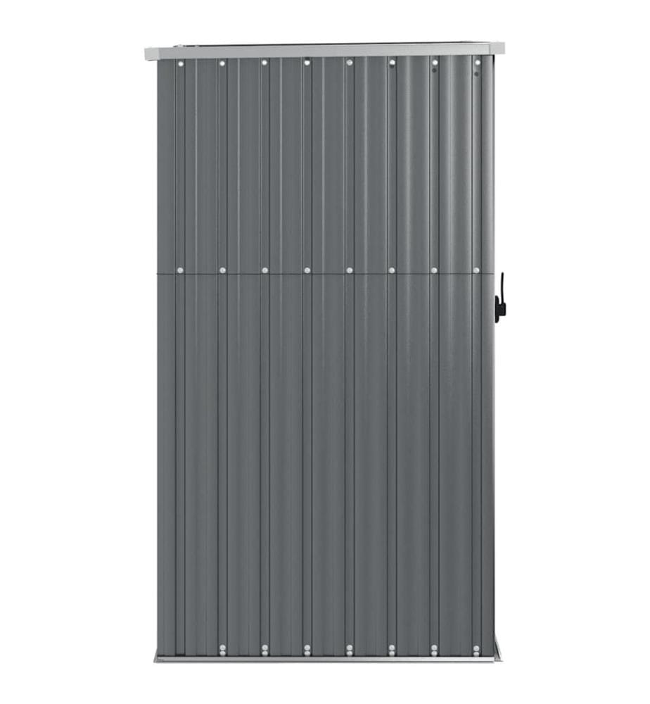 Abri à outils de jardin gris 88x89x161 cm acier galvanisé